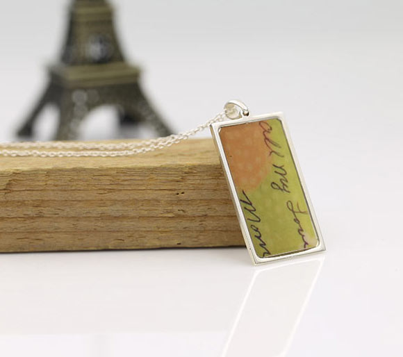 Handwritten Message Memorial Pendant Necklace