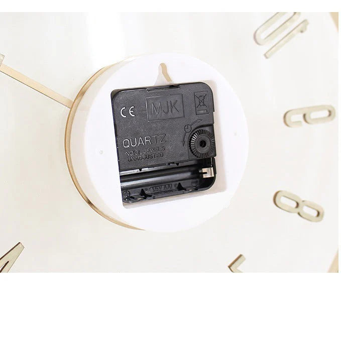 Modern Fusion: Wood & Acrylic Silent Wall Clock (12")