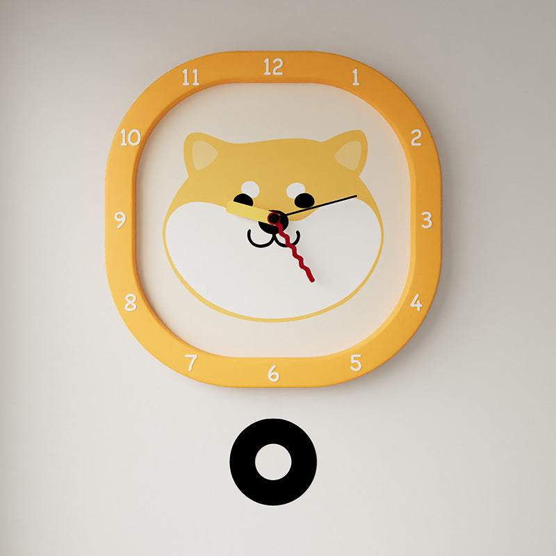 Woof Time — Silent Pendulum Clock for Kids (Dog Design) 30cm