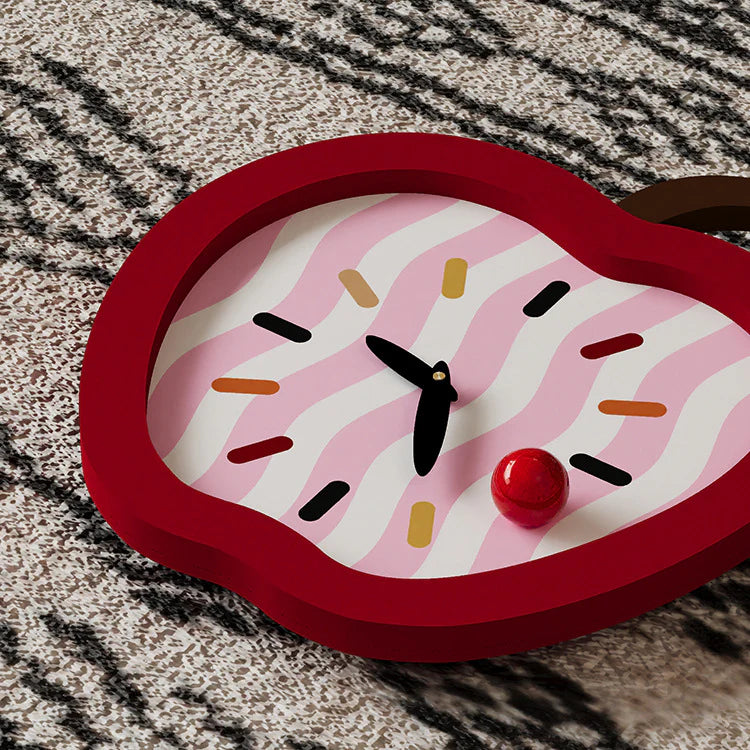 Apple-icious Silent Kids Wall Clock — 14.6" (MDF)
