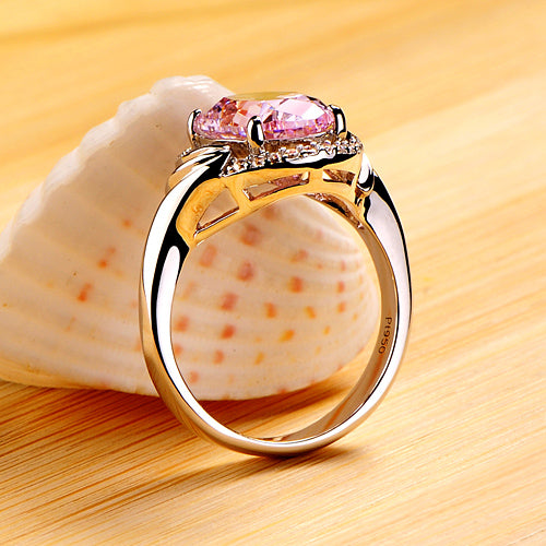 Personalized 3 Carats Oval Cut Lab Diamond Ring for Her