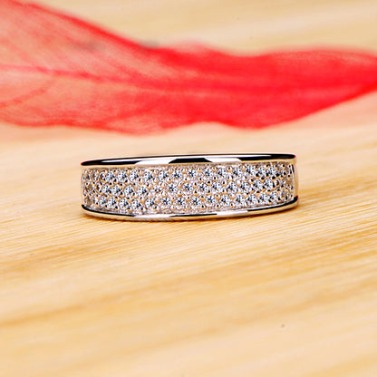 Engraved 0.1 Carat Lab Diamond Eternity Ring for Her