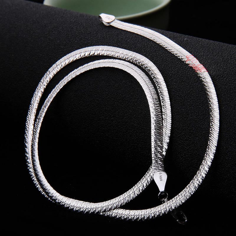 Mens Brazilian Snake Chain Sterling Silver