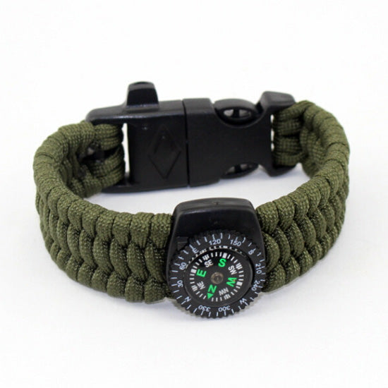 Survival Whistle Paracord Bracelet Gift for Camping Lovers