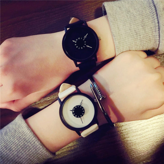 Matching Minimalist Quartz Watch Set for Couples