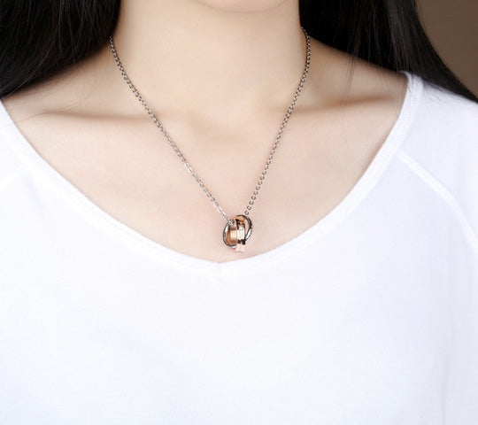 His and Hers Matching Engravable Couples Necklaces