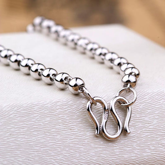 Gullei™ Mens Ball Chain Necklace Sterling Silver