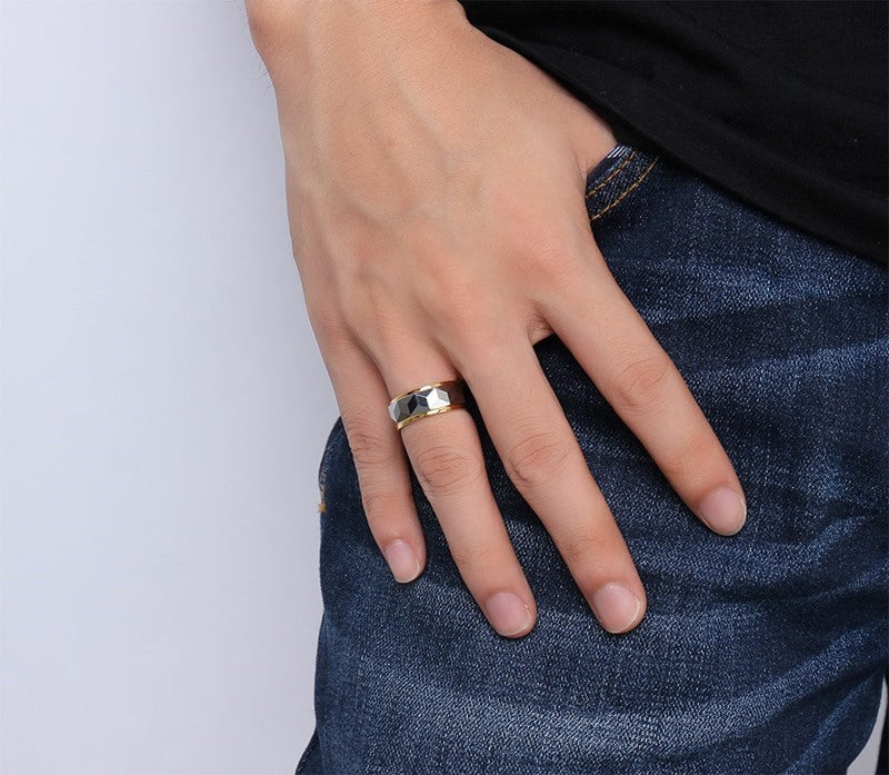 Custom Engraved Mens Wedding Band Tungsten