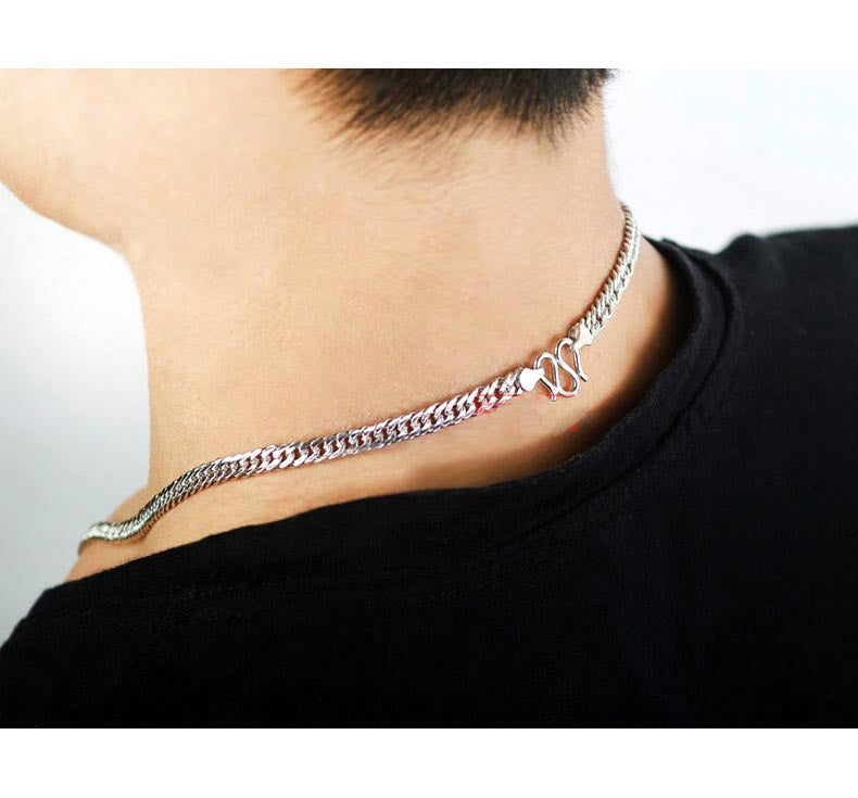 Mens Cuban Curb Chain Sterling Silver