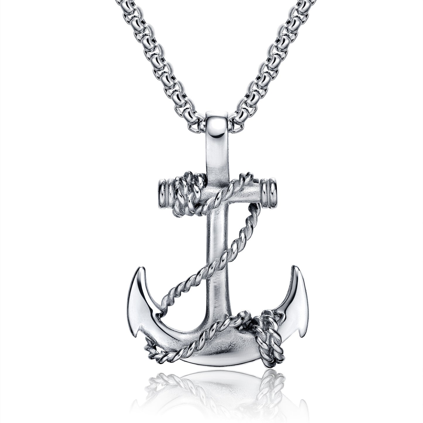 Hip-hop Anchor Pendant Necklace for Men