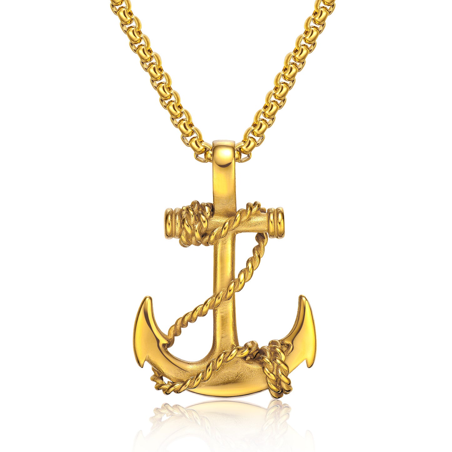 Hip-hop Anchor Pendant Necklace for Men
