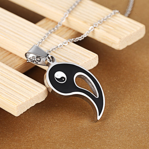 Matching His Hers Promise Engraved Necklaces Set