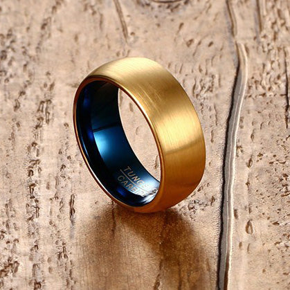 Engraved Tungsten Guys Promise Ring Christmas Gift 8mm