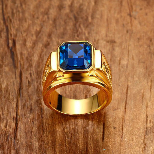 Engraved Mens Ring Birthday Gift for Husband 16mm