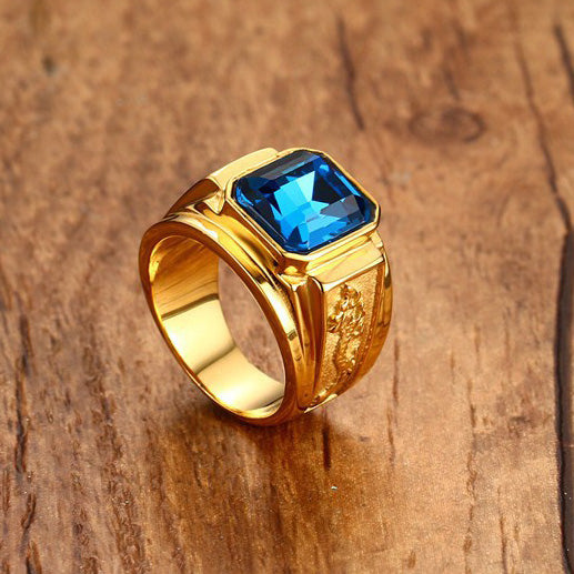 Engraved Mens Ring Birthday Gift for Husband 16mm