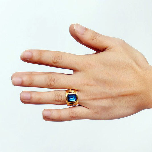 Engraved Mens Ring Birthday Gift for Husband 16mm
