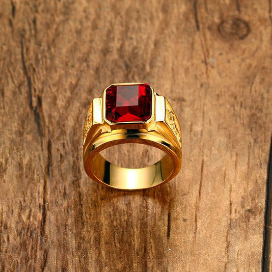 Engraved Mens Ring Birthday Gift for Husband 16mm