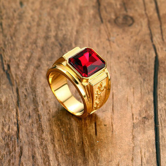 Engraved Mens Ring Birthday Gift for Husband 16mm