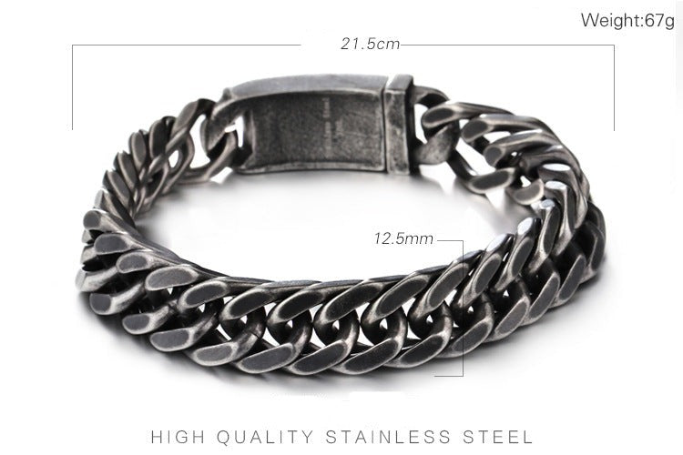 Mens Personalized Vintage Bracelet 22cm