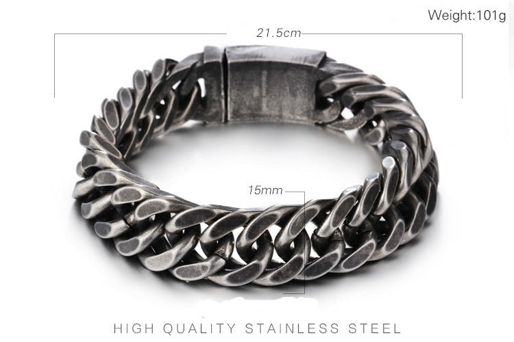 Mens Personalized Vintage Bracelet 22cm