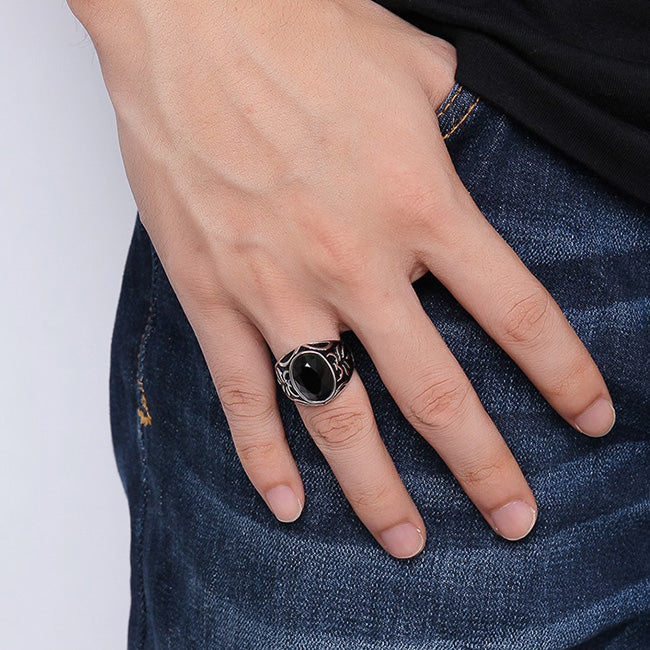 Unique Wedding Ring for Men Anniversary Gift 18mm
