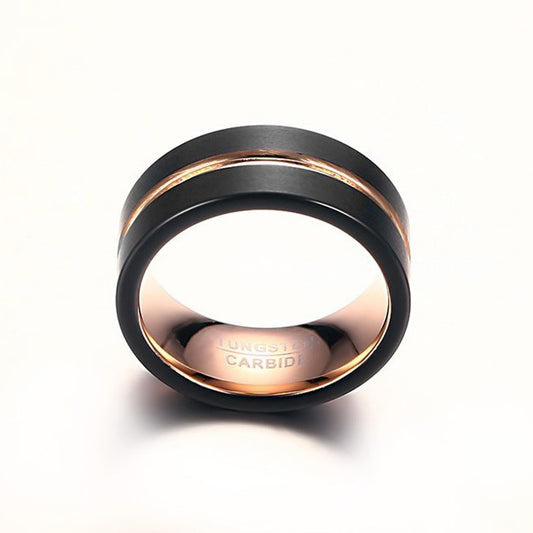 Tungsten Promise Ring Anniversary Gift for Him 8mm