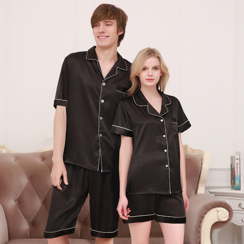 Luxury Silk Couple's Pajama Set | Bridal & Honeymoon Style