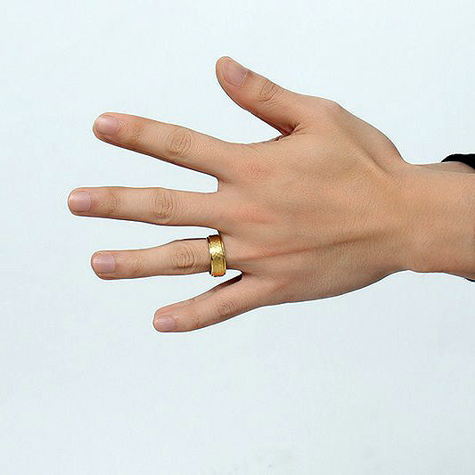 Customized Mens Promise Fidget Spinning Ring