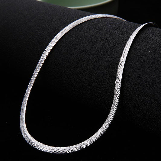 Mens Brazilian Snake Chain Sterling Silver