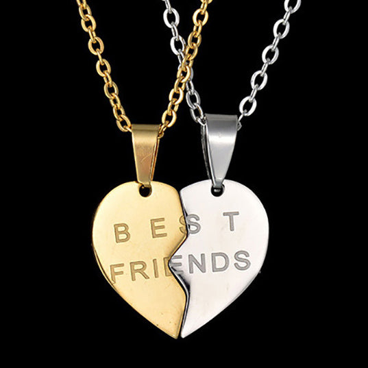 Custom BFF Necklaces Birthday Gift Set for 2