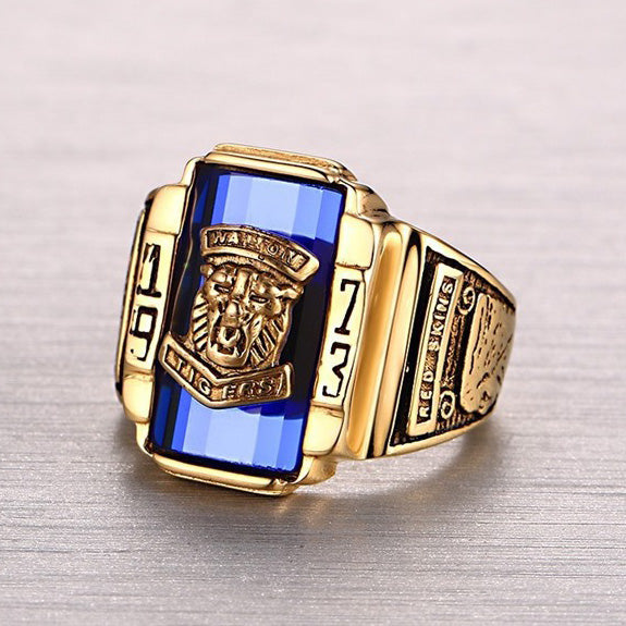 Engraved Mens Engagement Ring Gift for Husband 20mm