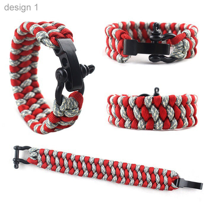 Survival Paracord Bracelet Gift for Camping Lovers