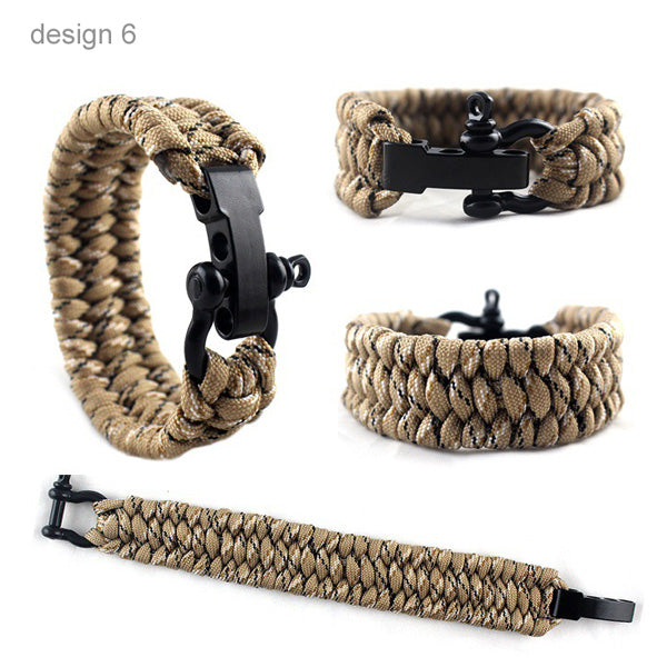 Survival Paracord Bracelet Gift for Camping Lovers