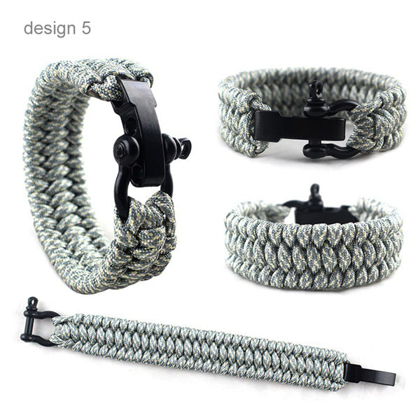 Survival Paracord Bracelet Gift for Camping Lovers