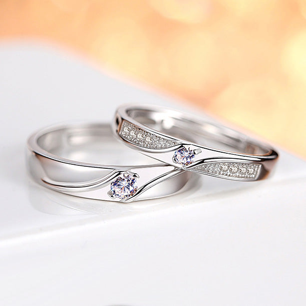 Customized Silver Matching Rings for Men and Women