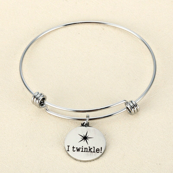 Custom Charm Bangle Bracelet Birthday Gift for Her