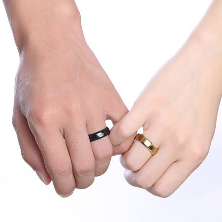 King Queen Crown Marriage Rings for Couples 6mm