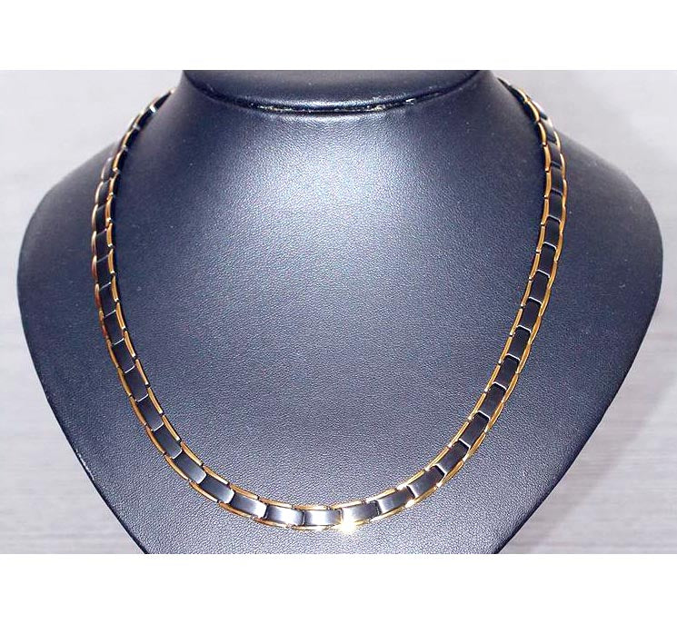 Mens Chain Necklace with Health Magnets