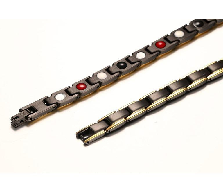 Mens Chain Necklace with Health Magnets
