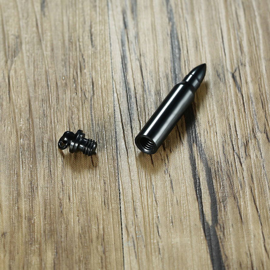 Secret Message Urn Bullets Couple Necklaces Set