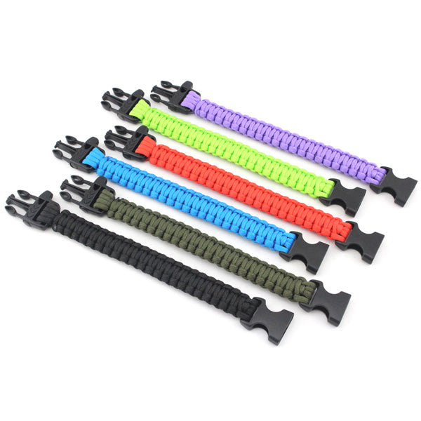 Survival Whistle Paracord Bracelet Gift for Adventure Lovers