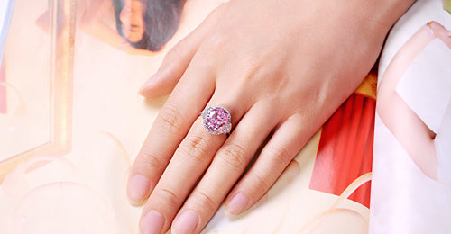 4 Carats Oval Lab Diamond Ring