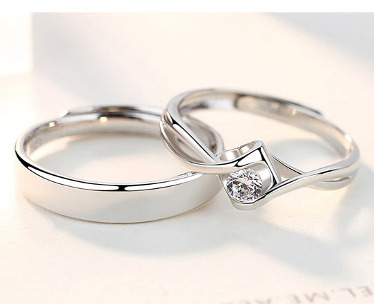 Matching His and Hers Marriage Rings Set