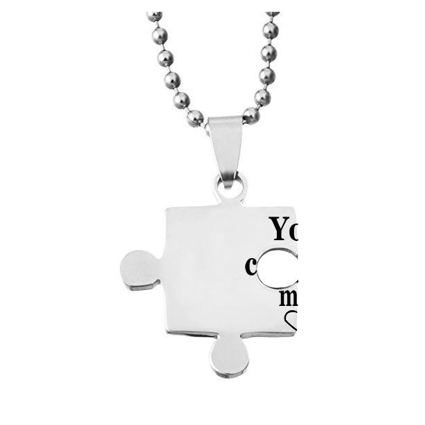 You Complete Me Promise Couple Necklaces