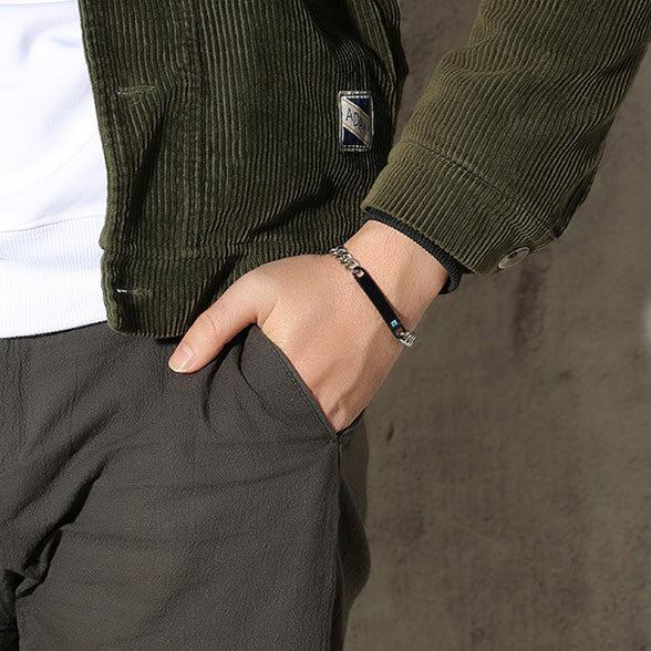 Personalized His & Hers Bracelets - Engraved Couple Jewelry