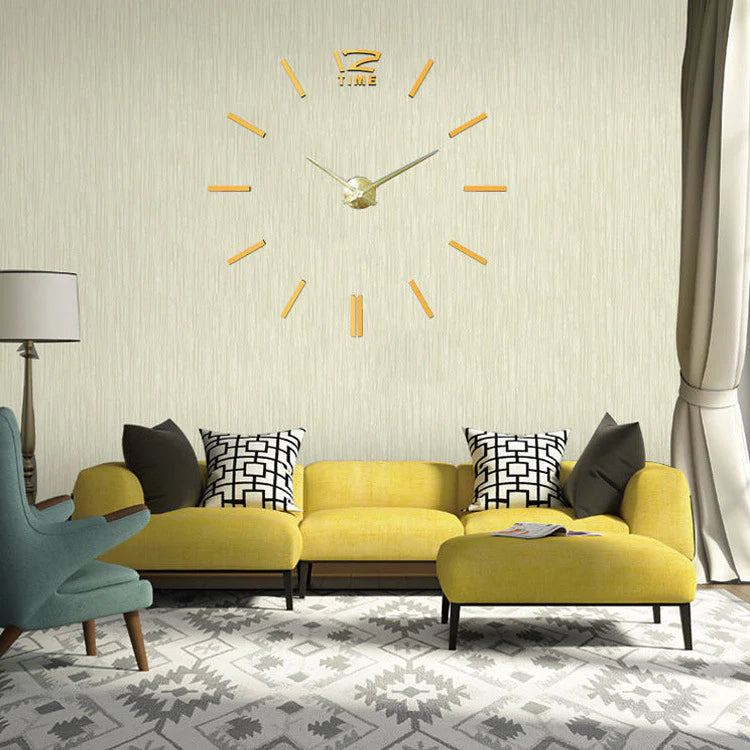 3D Sticker Innovative DIY Wall Clock – Modern & Customizable Design