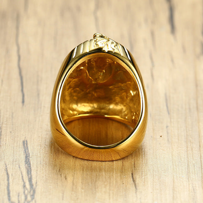 Pharaoh Mens Ring with Custom Engraving 27mm