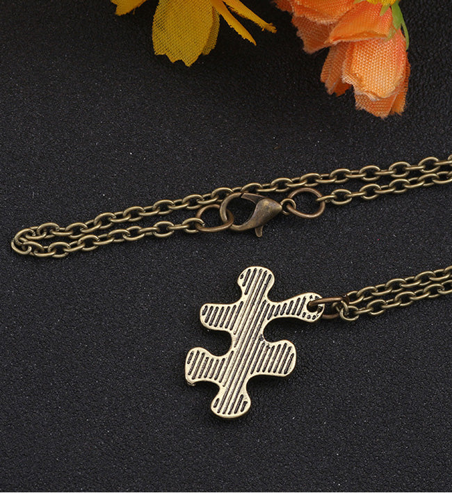 6 Piece Jigsaw Puzzle Friendship Necklaces Set