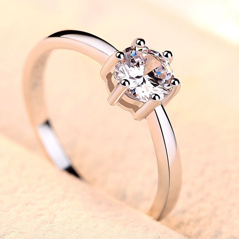 Engraved Minimalist Couples Promise Rings - Sterling Silver