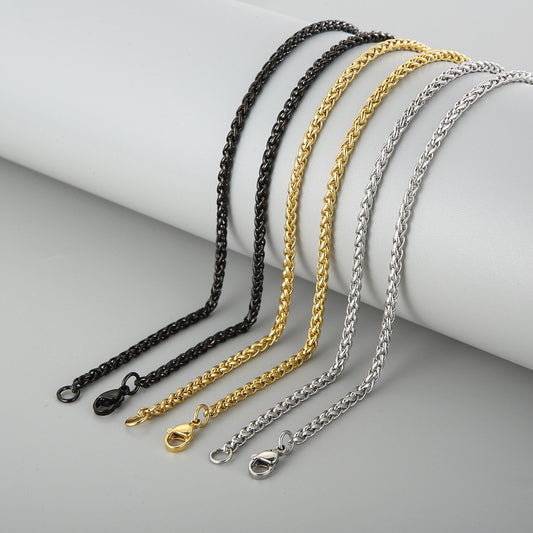 Stainless Steel Unisex Chain - 0.3cm Wide - 50cm Long
